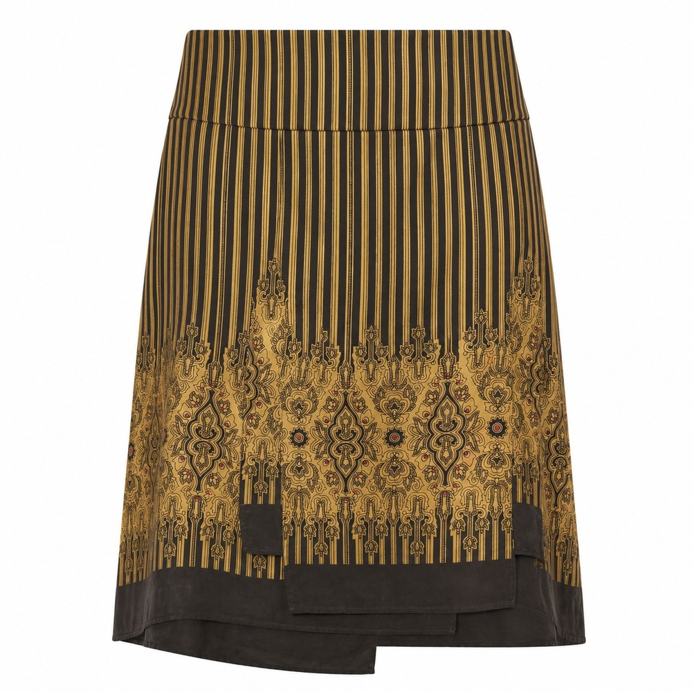 NWT Isda & Co Quiet Luxury 100% Silk Skirt Women Size 14 Old Money Boho Folkcore